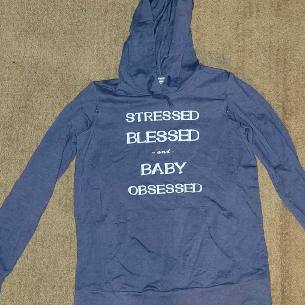 Blue Graphic Hoodie